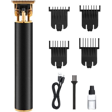 Hair Clippers, Cordless Rechargeable Electric Hair Trimmer with T-Blade for Men, Detailed Beard (1/5)