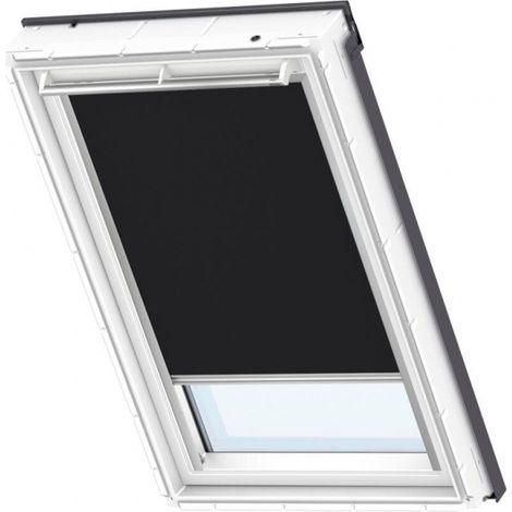 VELUX Verdunkelungsrollo DKL M04, manuell, grauer Rahmen VELUX
