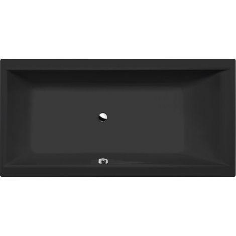 Baignoire rectangulaire CLEO 180x90x48cm, noir mat (1/4)