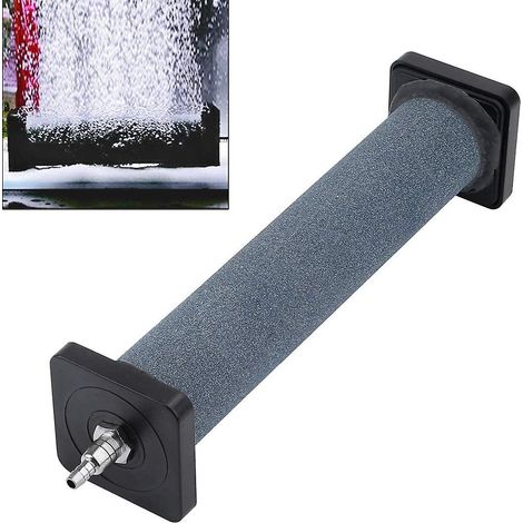 Pierre à air cylindrique de 20 cm pour aquarium, compatible avec les grandes pompes à air et les diffuseurs à bulles - Idéale pour les systèmes de circulation d'eau des bassins et les grands aquariums (1/5)