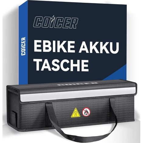 E-Bike Akku Tasche feuerfest XL, Lipo Schutzhülle für Fahrradbatterien (1/5)