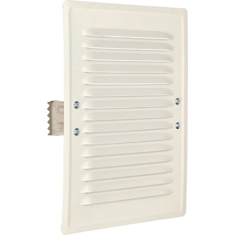 KOTARBAU Grille d'aération 165 x 230 mm en métal avec moustiquaire Blanc (1/5)