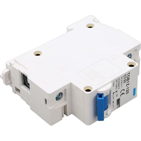 BAOYITOB1Z-125 C125 Disjoncteur miniature 250V CC, disjoncteur miniature 125A, disjoncteur photovoltaïque 1P pour systèmes photovoltaïques à panneaux solaires, disjoncteur sur rail DIN. (1/5)