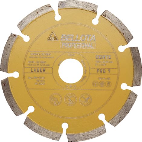 bellota disco 50711-230x22,2x7,0mm diam.laser pro7 basic segm. (1/4)