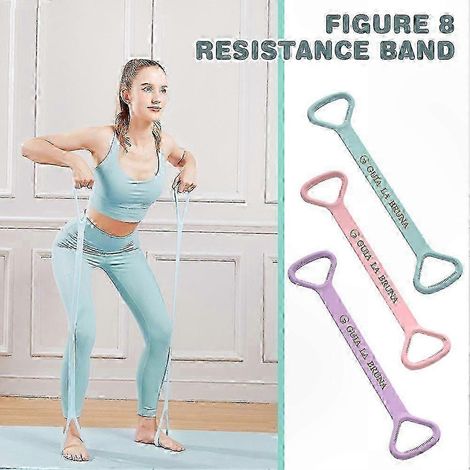 Elastisches Widerstandsband für Arme, Rücken und Schultern – Stretchseil für Yoga und Fitness, Achterschlaufe, 1 Stück, vielseitiges Training (1/5)