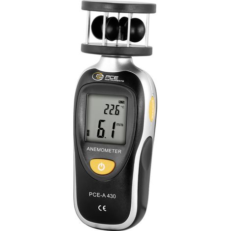 PCE Instruments Anemometer PCE-A 430 0,7... 30 m/s bis 105 km/h kn mph C° F° Beaufort-Skala  (1/5)