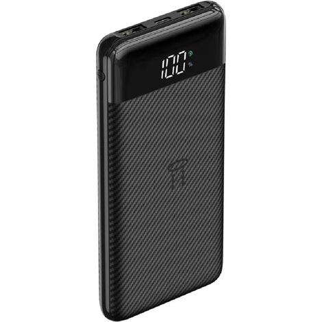 VEGER Powerbank L11 - 10 000mAh LCD Micro-USB, USB-C und 2x USB, schnelles Aufladen Schwarz (W1087) (1/5)