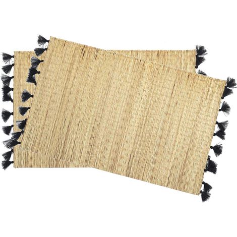 Lot de 2 sets de table 30x45 cm CHICA beige (1/3)