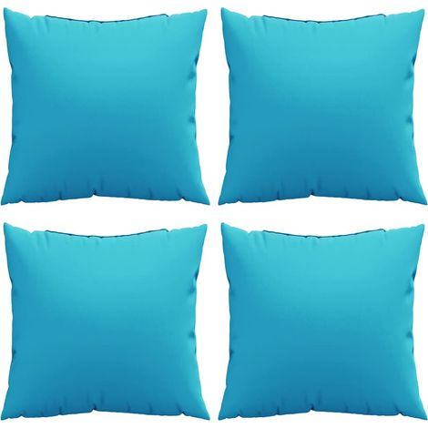 Scatter Pillows 4 pcs Turquoise 50 x 50 cm Polyester Farbic vidaXL