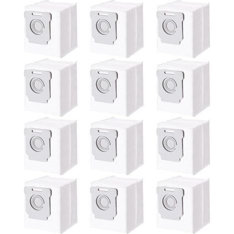 Lot de 12 Sacs d&39aspirateur pour iRobot Roomba i7 i7+ i3 i3+ i4 i4+ i6 i6+ j7 j7+ i8 i8+S9 S9+ E5 E6 E7, Accessoires Sac à Pou (1/5)