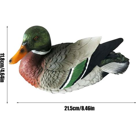 Statue de canard flottante pour bassin, décoration de bassin, sculpture de canard pour jardin, bassin de piscine (1/3)