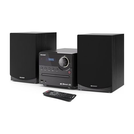 Sharp – Chaîne HiFi DAB+ Bluetooth 45W – Lecteur CD et USB – 120 stations préréglées – Son stéréo de qualité (1/5)