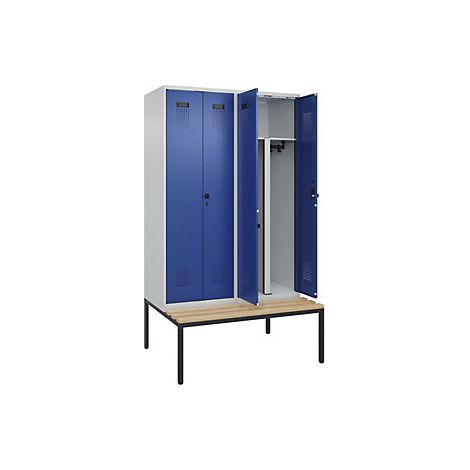 kaiserkraft Armadietto sporco/pulito con panca Evolo PLUS 4 (1/3)