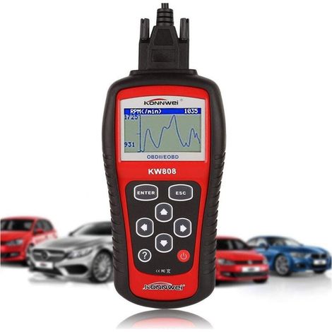 YMYNY OBD OBD2 Tester, Fehlercode-Lesegerät, Fehlercode, KW808 (1/4)