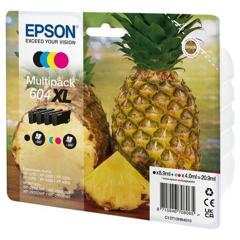 Eps604Bk Cartuccia Ink T10G14020 Ananas 4 Colori Multipack 604 Xl Bl