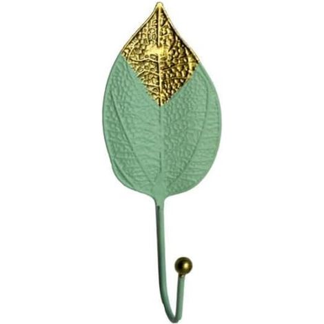 Crochets muraux en forme de feuille - Étagères décoratives haut de gamme pour sacs à serviettes, idéales pour la maison, le salon, la chambre, les magasins, etc. (1/5)