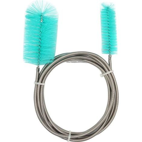 Lntyq Brosse de nettoyage flexible pour aquarium, brosse à tuyau à double extrémité, brosse à bouteille pour nettoyage de tube pour l'entretien de l'aquarium 155 cm (1/5)