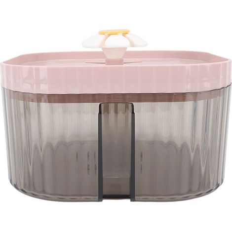 Intelligenter elektrischer Trinkbrunnen für Katzen, automatischer Wasserzyklus, rosa. (1/5)