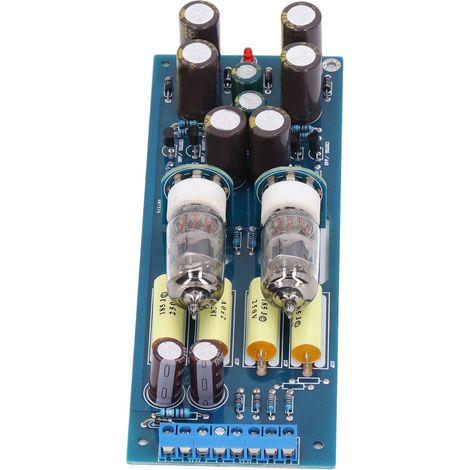 Préamplificateur HIFI à tube 6J1, module d'amplification de puissance avec LED, alimentation AC 12V (1/5)