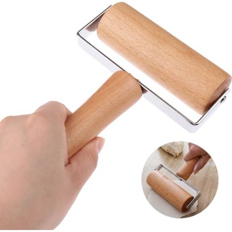 Mattarello per pizza e pasta, per cuocere, in legno, Onesi (1/5)