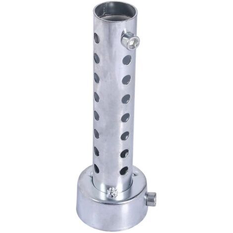 Universal Motorcycle Exhaust Muffler Bezel Insert (Silver) (45mm) (1/5)