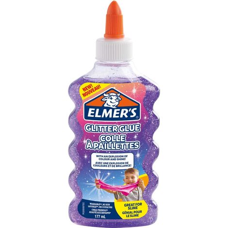 ELMER'S COLLA MAGICA CON GLITTER VIOLA PER SLIME 177 ML (1/5)
