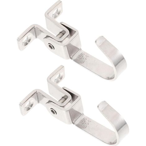 2 crochets balançoire inox pour hamac avec vis et plafond (1/5)