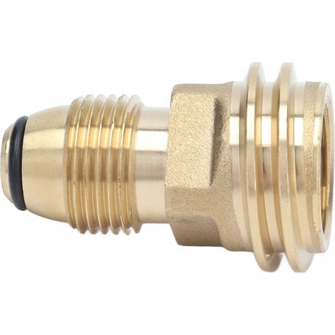 Adaptateur en laiton pour réservoir de propane, convertissant la vanne de service POL du réservoir LP en tuyau QCC1 type 1