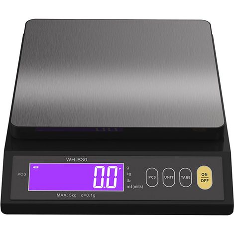 Balanza De Cocina - Acero Inoxidable - Impermeable Ip67 - 5 Kg / 0,1 G - Para Repostería Y Cocina - 1 Unidad (1/5)