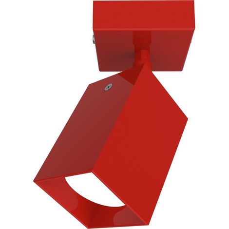LUMICOM  BRINCK Plafoniera S, 1X GU10, max 33W, metallo, rosso lucido, L.6cm (1/2)