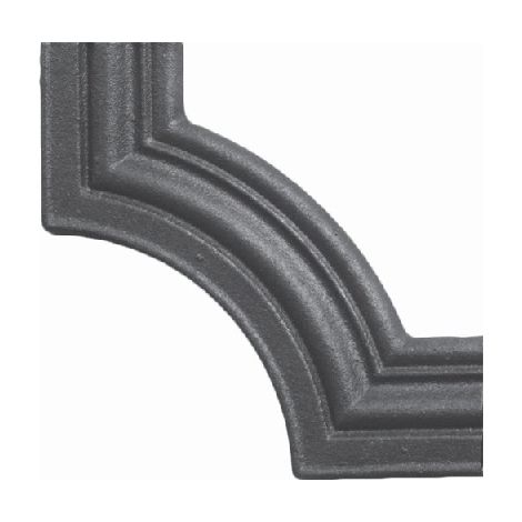 Deco Fer Forge – Décor d'angle en fonte 115x115mm – Profilé 35mm épaisseur 12mm – Fixation par soudure ou vis – Résistance à la corrosion