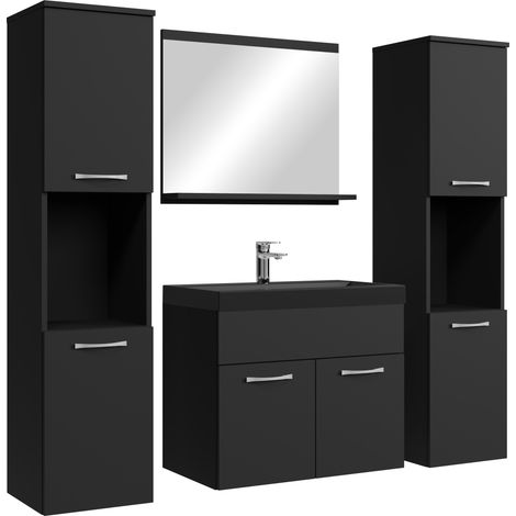 Conjunto de muebles de baño Montreal XL 60 x 35 cm - Negro mate