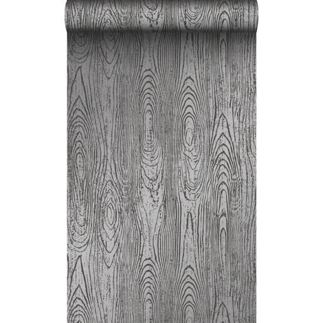 papier peint imitation bois noir - Origin Wallcoverings (1/5)