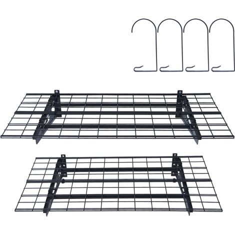 Mophorn Garage Storage Shelving - 2 Pack, 6 x 2 ft. Heavy-Duty Wall-Mounted Shelves. 1000 lbs Total Load Capacity. Ideal for Shop, Shed, Garage Storage. (1/5)