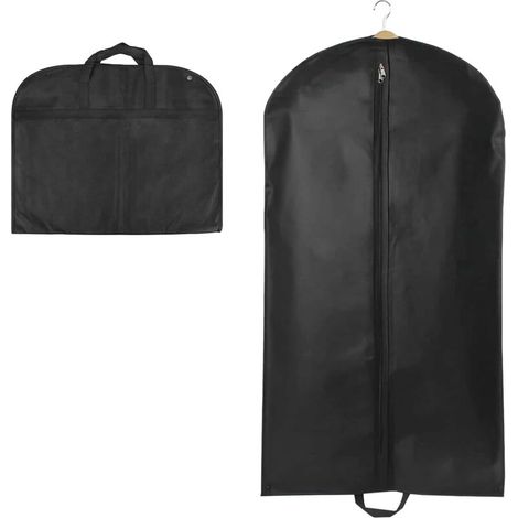 Housse à vêtements 60 x 120 cm – Sac long avec 2 poignées – Respirant en PEVA – Rangement costumes, vestes, chemises, robes (1/4)