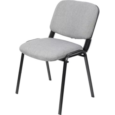 sedia da ufficio bellahome "daisy" grigio 40x45x40 cm (1/4)