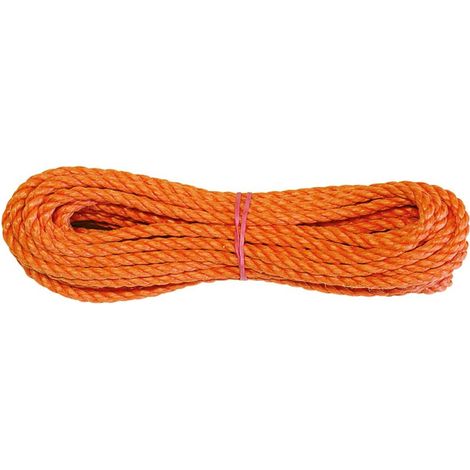 Vormann PP-Seil gedreht, orange 8 mm x 20 m (1/4)