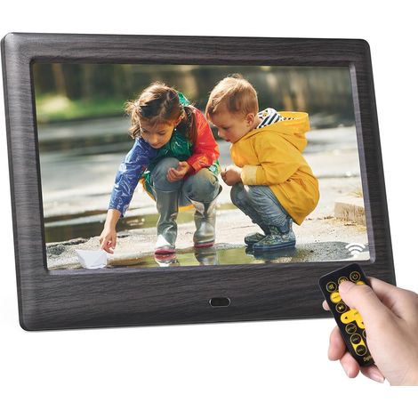 Cadre Photo numérique de 7 Pouces, Lecteur Photo/Musique/vidéo/Calendrier/Alarme, Prise en Charge USB ou Carte SD, Rotation Automatique, avec télécommande (1/5)