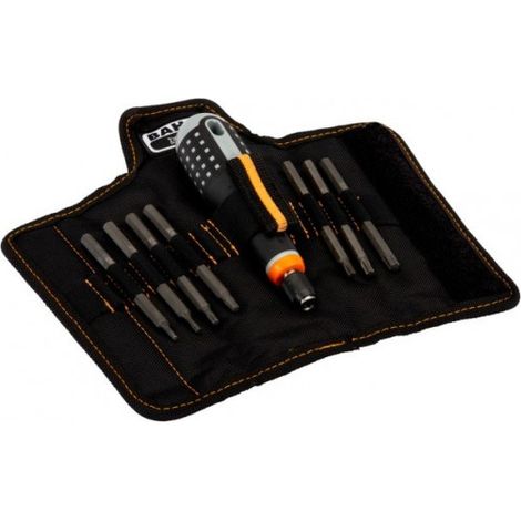 BAHCO - Tvis ERGO™ , poignée en caoutchouc et jeu de lames interchangeables TORX® - 8 pc