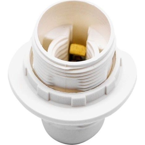 Douille E14 Thermoplastique Blanc - SILAMP