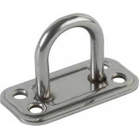 5 x PIASTRA 865/IN CAVALLOTTO FISSO INOX BASE 30X60 MM