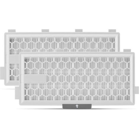 2 filtres HEPA AirClean Plus 50 compatibles Miele Complete C3 Powerline S8340, C2/C3, Compact C1/C2, pièces de rechange (1/5)