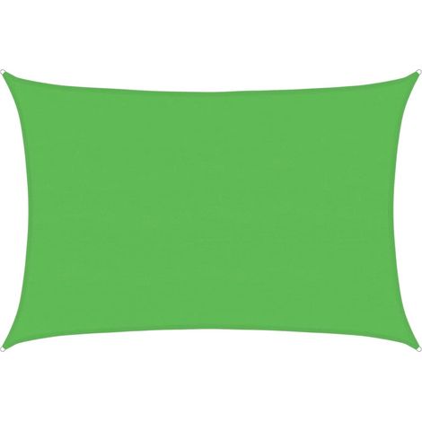 Vela Parasole Telo Ombra Parasole a Vela 160 g/m² Verde Chiaro 5x6 m in HDPE (1/5)