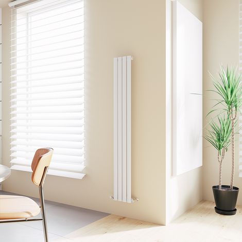 Acezanble Vertical Oval Column Radiator Central Heating Rad 1600x236mm Single White