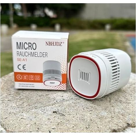 SE-A1 Mini-Rauchmelder, Feueralarm, 10 Jahre Batterielebensdauer, EN14604 zertifizierter Feuermelder, Rauchmelder mit TÜV-Zulassung. (1/5)