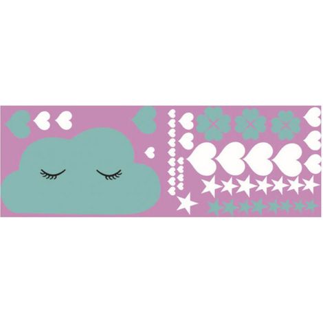 Stickers étoiles et cœurs pour salon et chambre – Décoration murale attrayante (1/5)