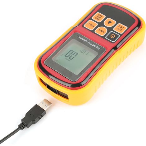 Anémomètre numérique portable GM8901 avec écran LCD, mesure vitesse vent et température, testeur débit d'air (1/5)