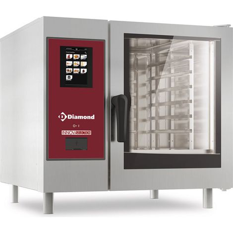 Four gaz touch vapeur directe / convection 6 x GN - Diamond