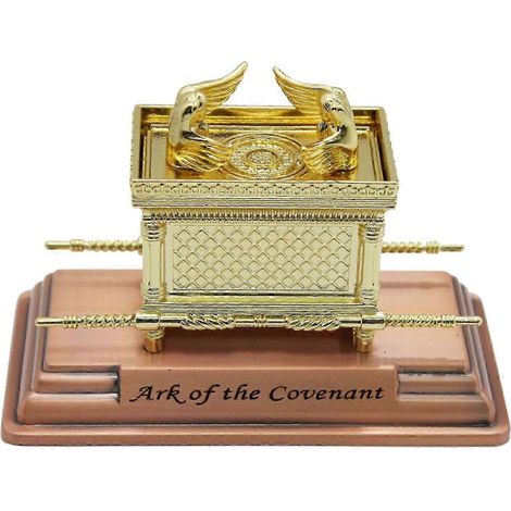 Replika der Bundeslade, robuste Metalldekoration, goldene Statue, Weihnachtsbaumschmuck für den Schlafzimmertisch, Segen-11.2x5.8x7.3cm (1/5)
