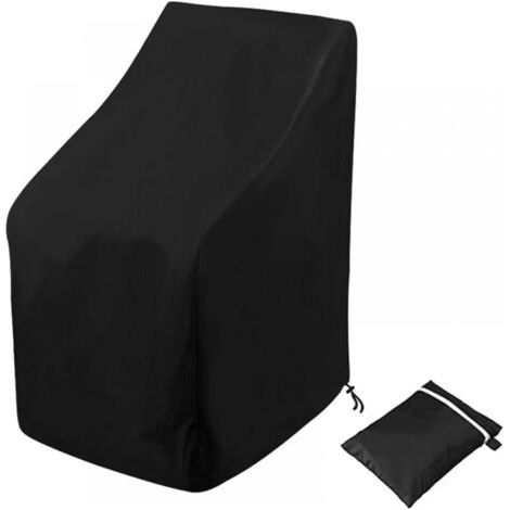 QORVA-Housse de chaise empilable imperméable, housse de protection pour meubles de jardin, tissu Oxford 210D, pour chaises de loisirs empilables